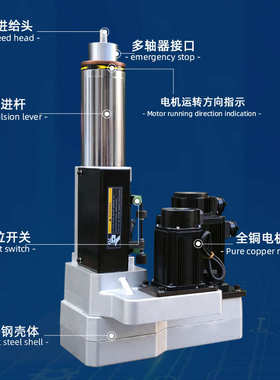 自动多孔钻床固定式多孔钻群钻机双伺服钻攻一体攻牙机钻孔动力头