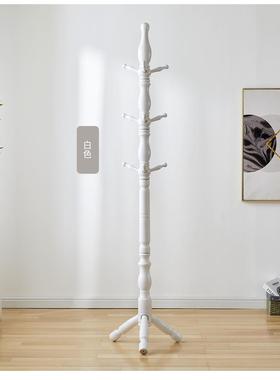 胜添11728衣帽架小保木龄球挂衣架架白蜡落地衣实木挂衣架小宝