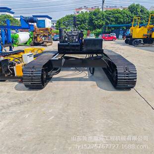 钢制履带底盘带转盘TM系列马达行走底盘按图制造履带底盘