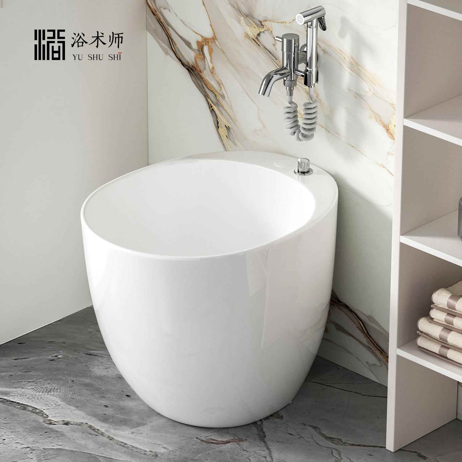 浴术师拖把池家用阳台卫浴落地式拖把盆陶瓷拖布池卫生间墩布池子