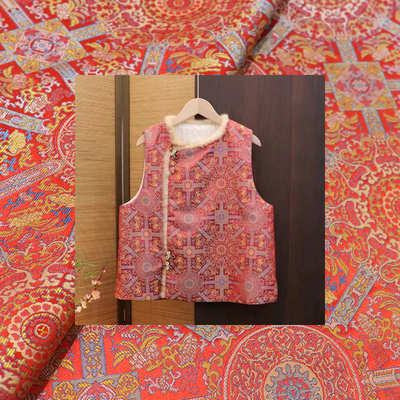 女装仿面料宋锦爆中式面料新 八达晕新品 款 织锦缎