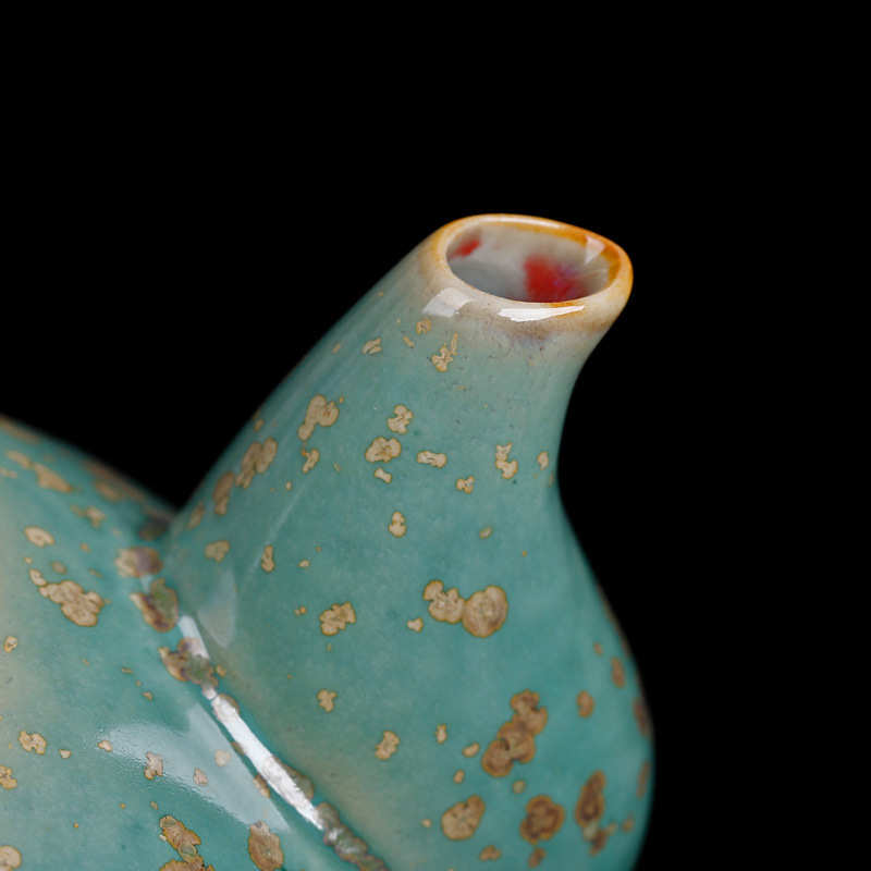 钧瓷茶壶家用陶瓷泡茶壶功夫茶具单壶小号手执壶红茶普洱窑变过滤