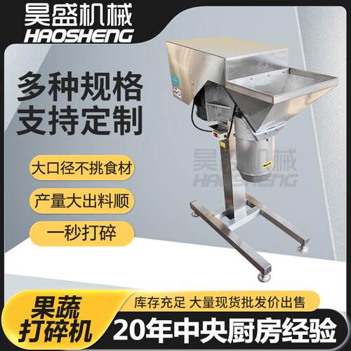 现货供应小黄姜打碎机雪梨苹果商用打碎设备商用芹菜打碎机器