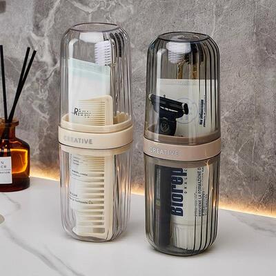 Minimalist Travel Mouthwash Cup Set for Couples, Portable To