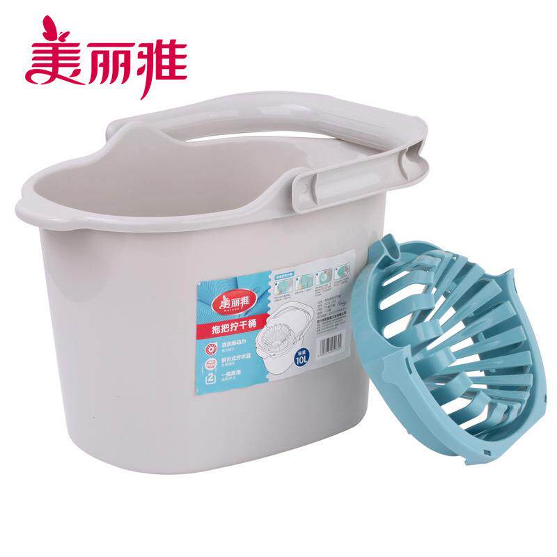 拖把拧干桶(10L)塑料地拖桶挤拖把桶