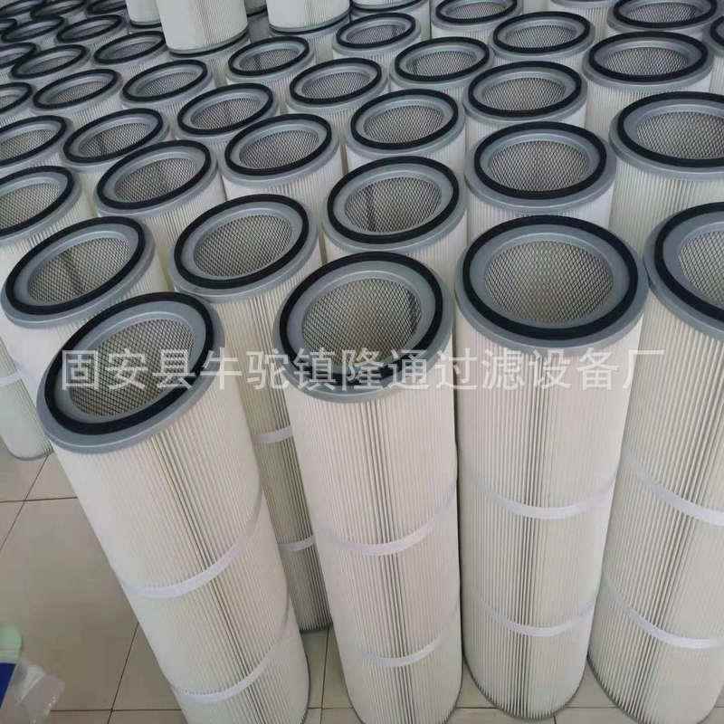 喷膜砂机抛丸空机气尘滤筒扫地车除除尘滤芯CBG覆聚酯纤维滤筒