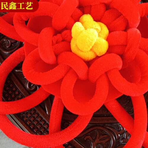 蝴蝶中国结大号手工编织绒布中国结客厅新房喜庆装饰挂件饰品