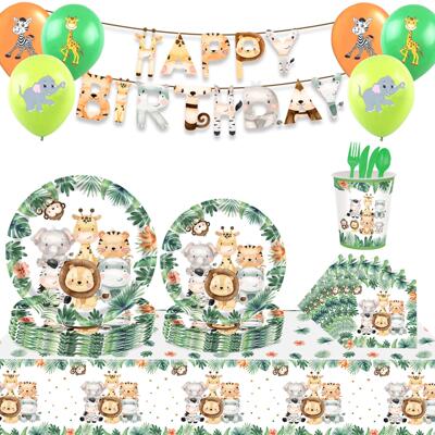 Jungle Animals Candy Gift Bags Biscuit Packing Bag Wild One