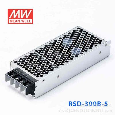 RSD-300B 14.4-33.6V输入5V42A 铁路用单路输出DC-DC转换明纬电源