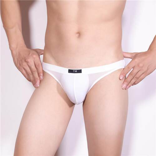 Ice silk underwear for men, thin design, breathable, large