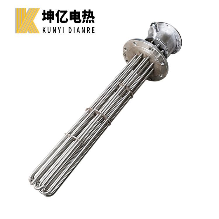 液体法兰加热管 大功率法兰加热管 水池水箱水罐水槽加热管