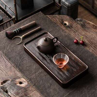 厂家檀木整壶木壶承干泡台小茶实木承茶壶托TLV台养壶垫黑茶盘