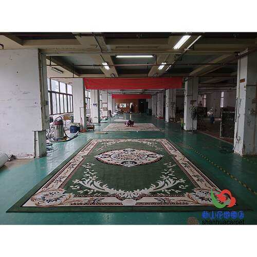 新西兰进口羊毛欧式复古绿色别墅客厅茶几沙发地毯卧室大厅接待室