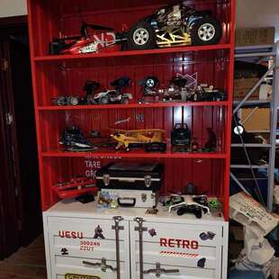 饰品 铁艺床头柜创意小型收纳柜装 复古工业风集装 箱柜子储物柜欧式