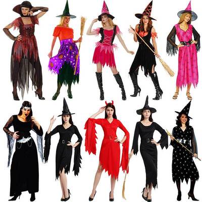 Black Ghost Witch Bride Snake Nurse Costume, Adult