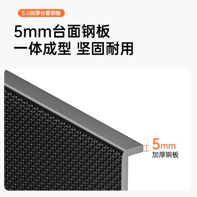 unai-水X96max槽304鲸鱼.0MxM加5厚不锈钢大单水槽洗菜盆厨房X96M