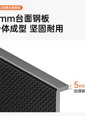 unai-水X96max槽304鲸鱼.0MxM加5厚不锈钢大单水槽洗菜盆厨房X96M