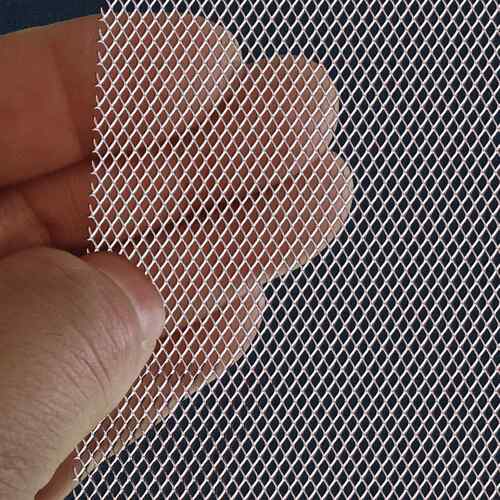 加厚小孔菱形铝网格 防树叶过滤铝丝网 可客制金属软网管道挡网