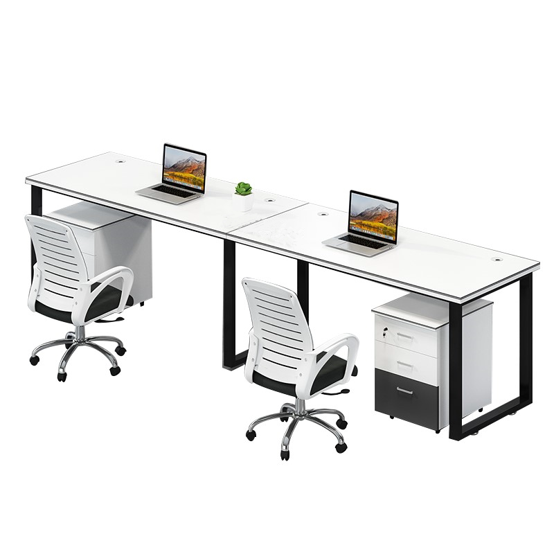 擎宅办公桌职员财务桌办公桌椅员工位屏风卡位钢架并排双人位含柜