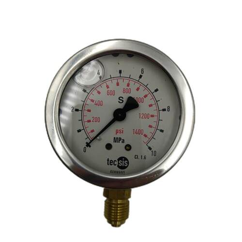 德国Tecsis泰科思压力表25mpaP1454油压表YN60EN837-1高精度