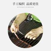 防水躺藤编床游泳池室外户外露天别墅躺椅休闲沙滩椅防晒庭院