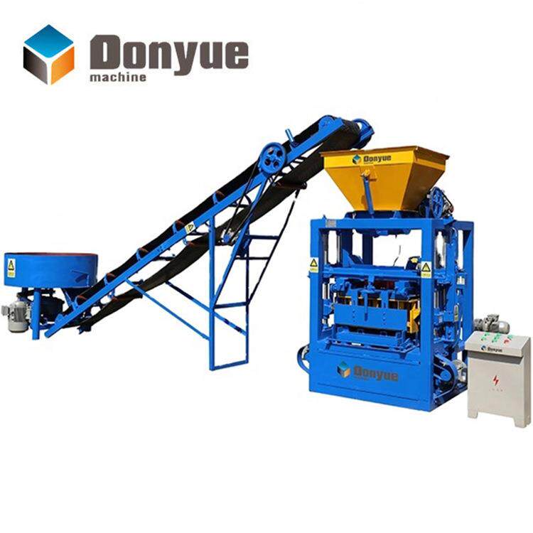 出口QT4-24空心制砖机 半自动砌块成型机 路面透水混凝土水泥砖机