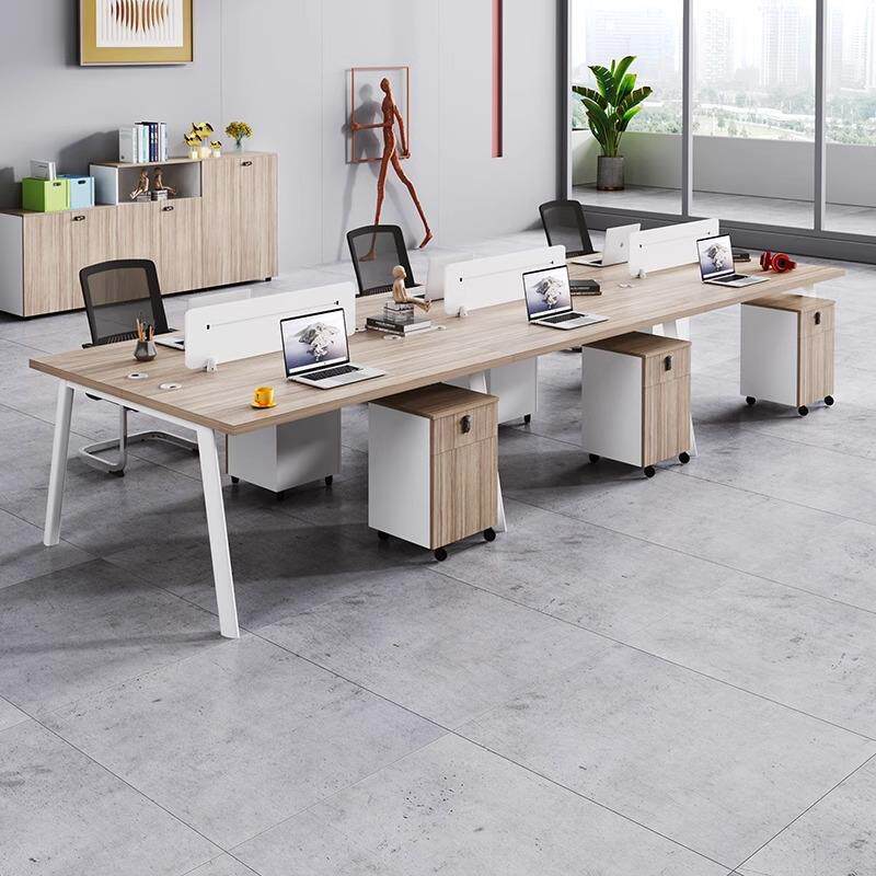 员工屏2风职员公桌工位卡/4/6人座简约现代办公室TAN办公桌椅办组