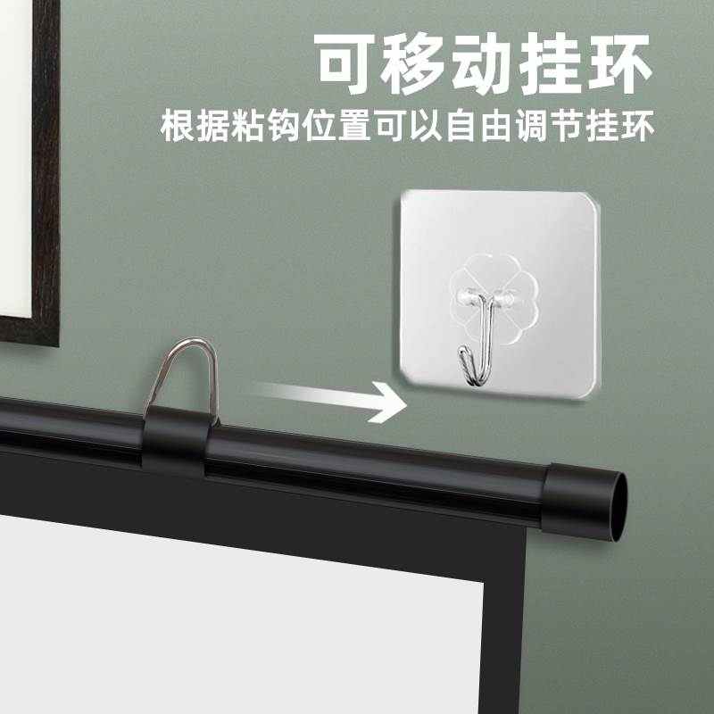 支架移动投影仪打孔寸直发投影厂家幕布邮包幕布户外地支架杆免