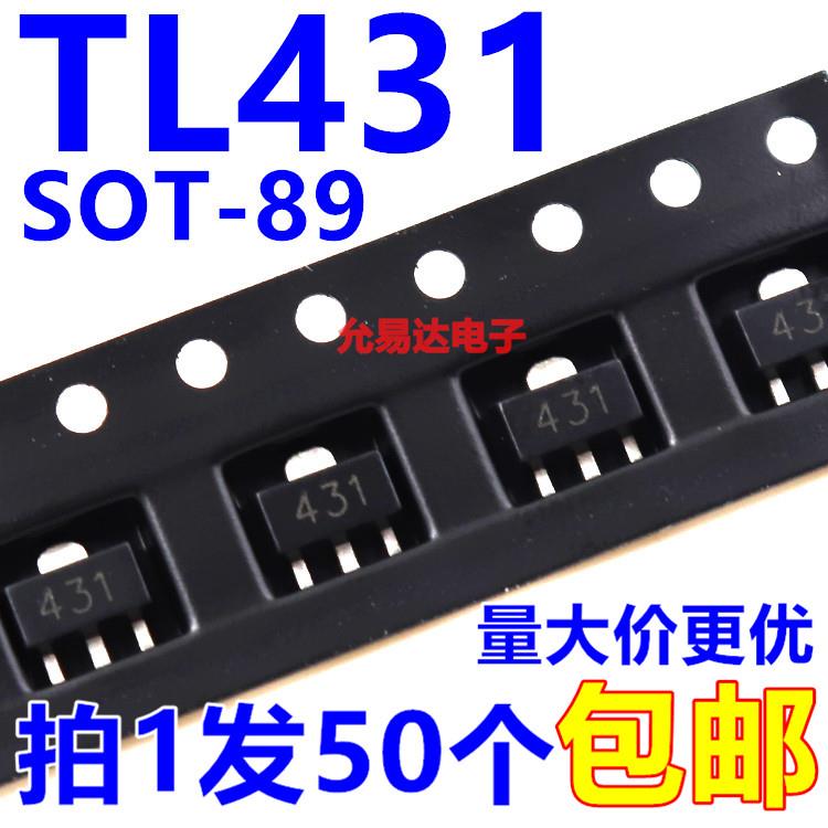 TL431 SOT-89贴片431 贴片稳压三极管 【50只6元】85元/K