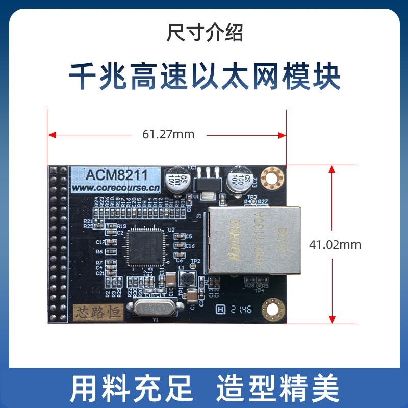 小梅哥FPGA，RTL8211千兆乙太网收发器模块，Verilog UDP驱动