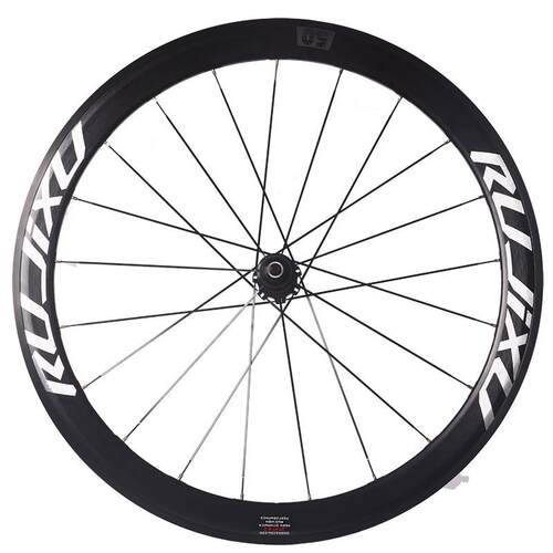 700c 50MM框高RUJIXU锐杰逊直拉破风辐条公路自行车轮组V/C刹圈刹
