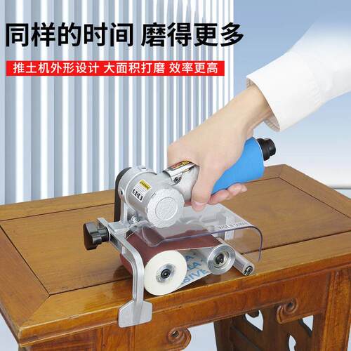 高宝气动砂带机60*260mm环带抛光机磨光机多功能风动拉丝打磨机
