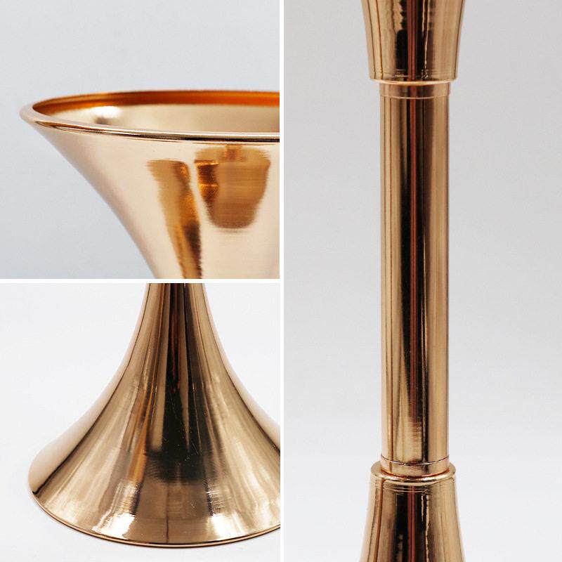 婚庆用品插花花器婚礼布置金属路引电镀金色花架热销热销摆件