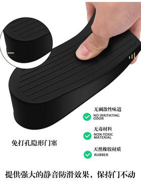 跨境加大号门阻橡胶门挡门卡楔灰色重型门底部防风防撞坚固门塞子