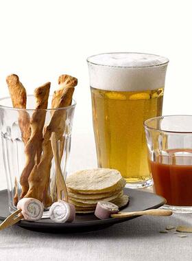 法国duralex多莱斯钢化玻璃杯澳白卡布拿铁冰咖啡杯KTV八角杯酒杯