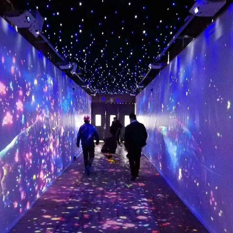 全息墙面走互动影娱全息投影乐设备AR沉浸廊式商城酒店投展厅体验馆投影仪