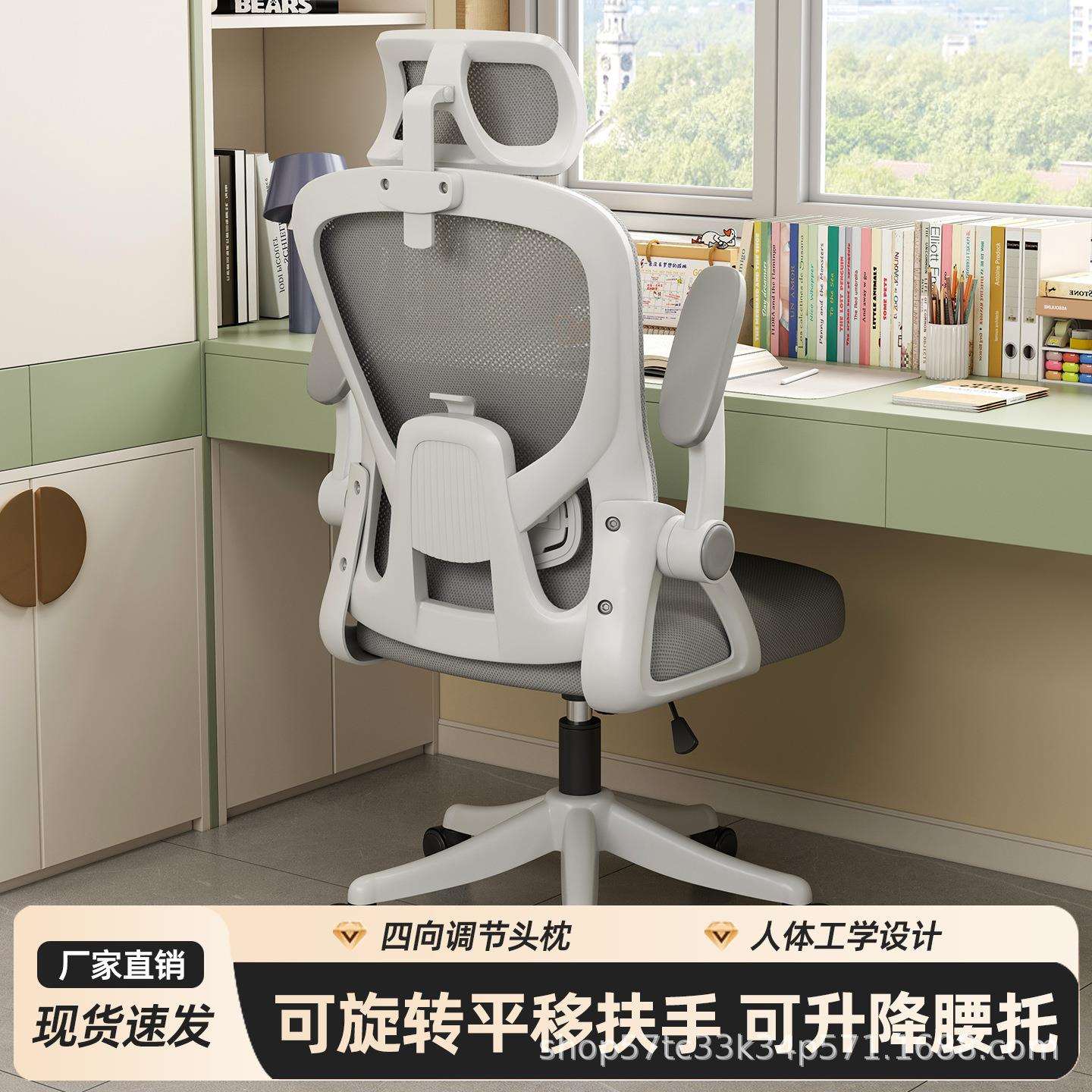 人体工学椅逍遥办公椅写字椅网布透气椅子宿舍电脑椅办公室电竞椅