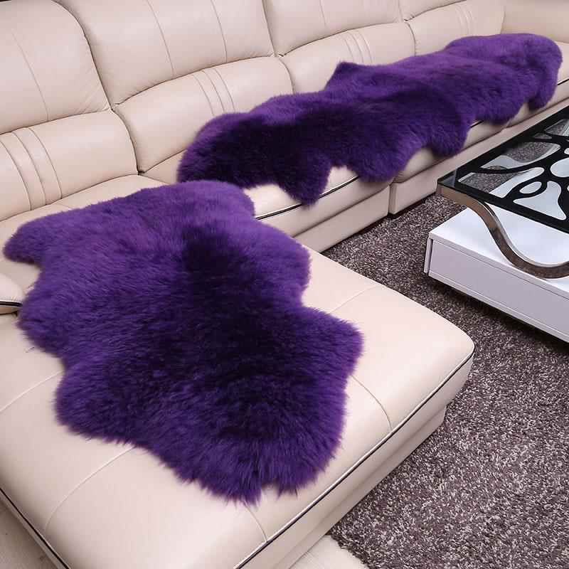 高档卧纯羊毛地床垫毯室羊毛沙发垫边毯皮毛一体整张羊皮子皮草毛