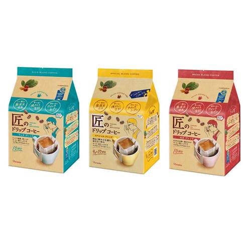 日本进口moncafe片冈kataoka匠滤挂式美式无蔗糖纯黑挂耳咖啡粉