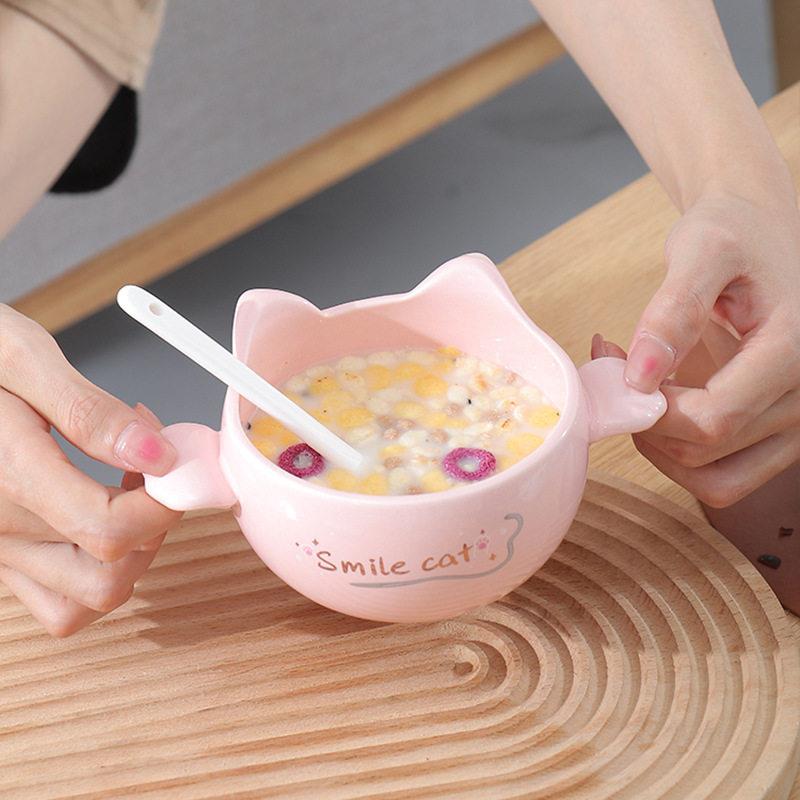 早餐杯麦片杯可爱杯子创意水杯陶瓷牛奶杯高颜值酸奶燕麦杯可微波