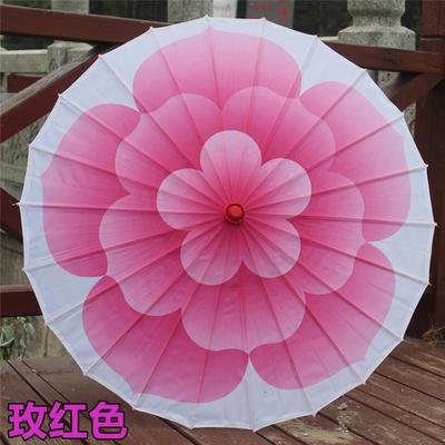 茉莉花中国风儿童古典走秀防晒旗袍汉服油纸伞古装中国风古典绸布