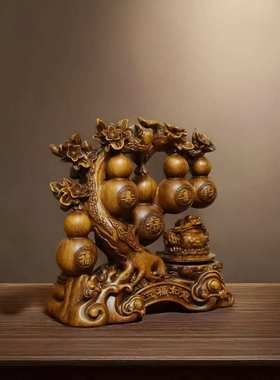 五福如意乔迁新居招财葫芦金蟾摆件家居客厅电视酒柜装饰开业送礼