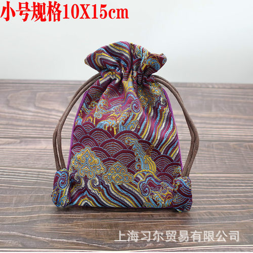 佛珠玉器饰品袋红色锦囊袋中国风包装袋文玩核桃焊烟袋子老式手镯