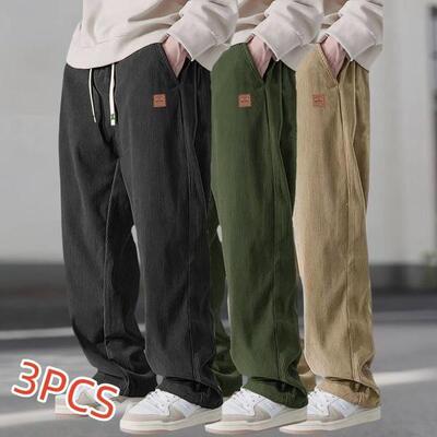 T 40036 Corduroy Drawstring Pants 灯芯绒休闲长裤