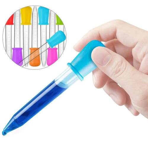 5ml Small Silicone Plastic Pipette Dropper Feeding Medicine