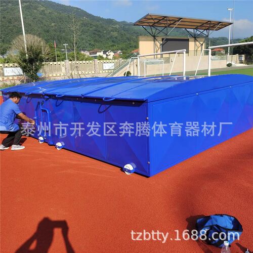 新品跳高海绵垫防护棚田径器材铝合金跳高架背越式海绵宝储藏室