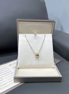 奢品节6折99新Bvlgari宝格丽双排钻弹簧项链公价46800真酷奢品