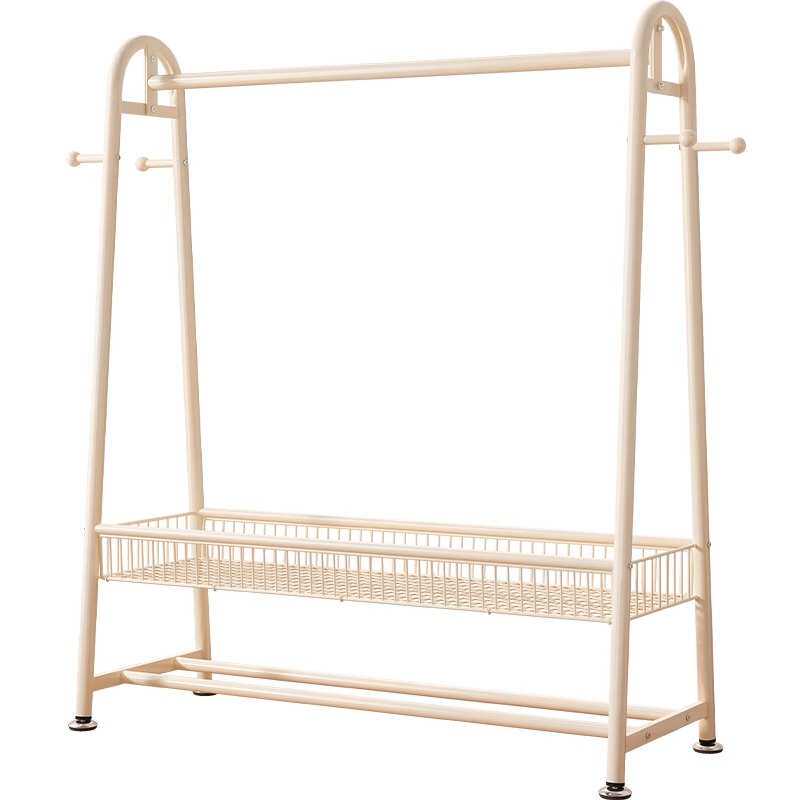 衣架落地卧室家用室内房间双层衣帽架晒晾衣架置物简易挂衣服架子,收纳整理,多夹子晾衣架,淘宝优惠券,粉丝福利购,淘宝优惠卷