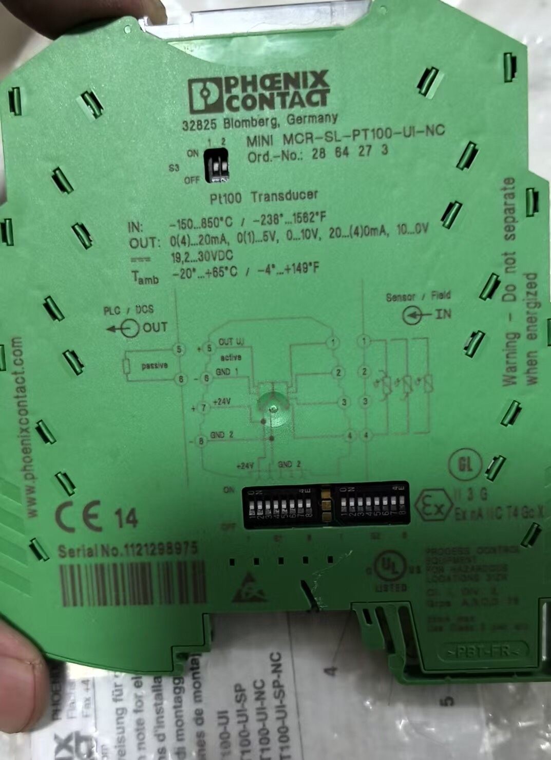 菲尼克斯MCR-SL-PT100-UI-NC