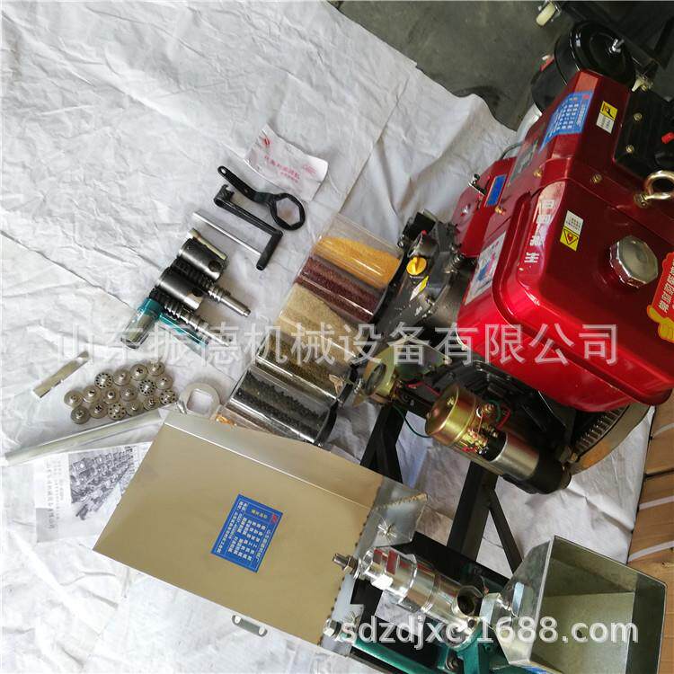 五谷杂粮海参果膨化机噪音小汽油膨化机价格自动切断膨化机厂家